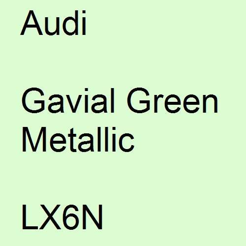 Audi, Gavial Green Metallic, LX6N.